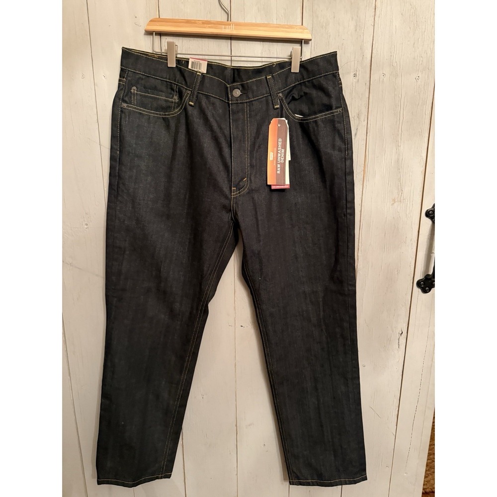 Levis 541 Athletic Tapered Stretch Mens Jeans 38x30 Raw Unwashed Denim New